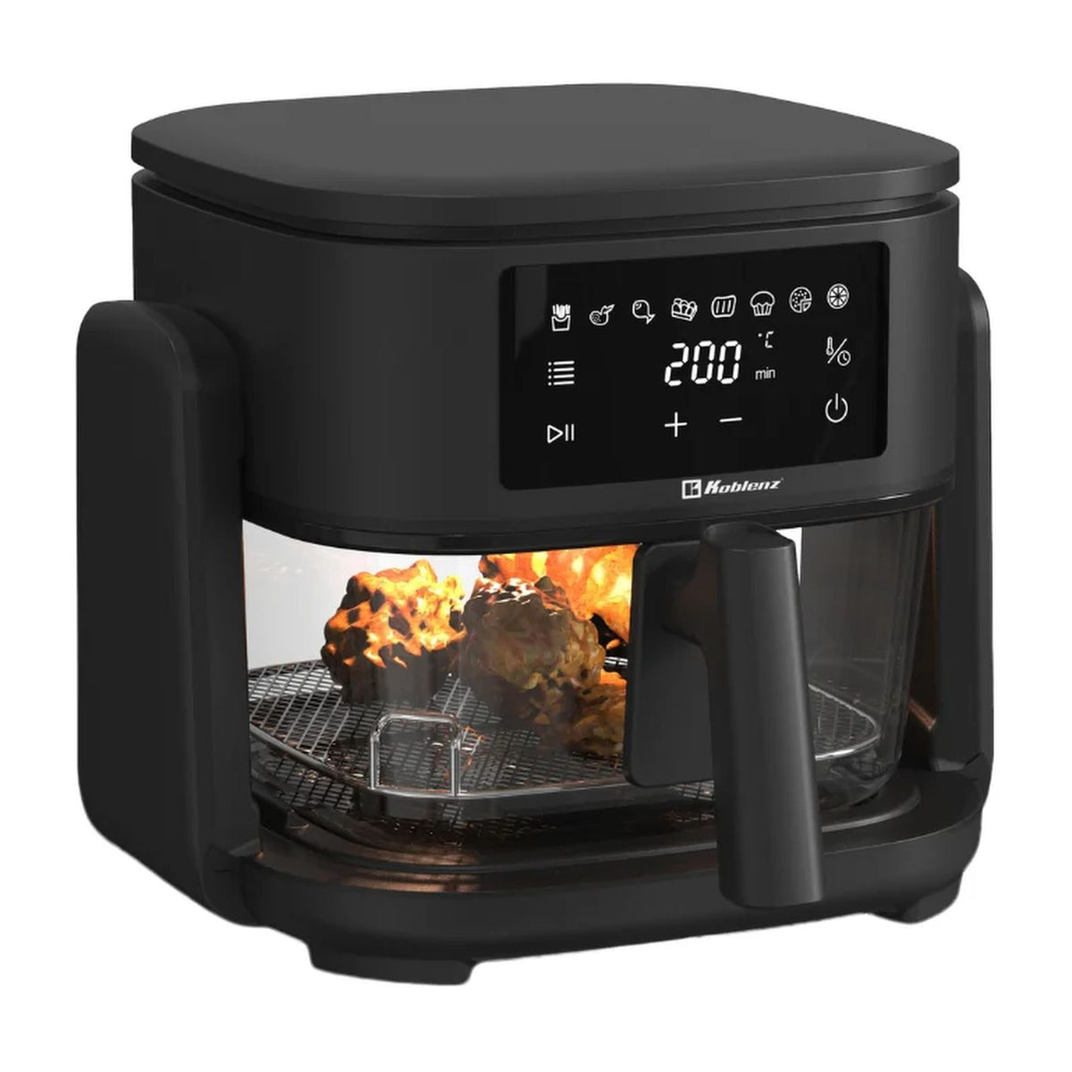 Freidora de Aire Koblenz con Grill 5 Litros Negra FAKM-1500 FG