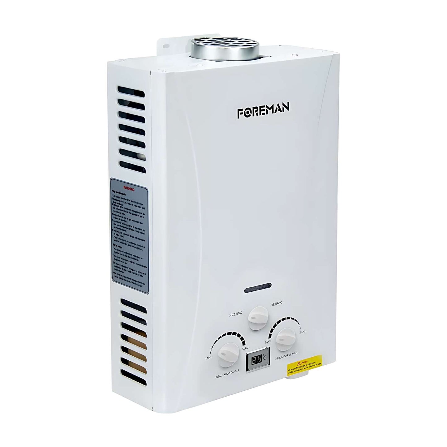 Boiler Calentador de Agua Foreman 6 Litros Gas LP FO21026L