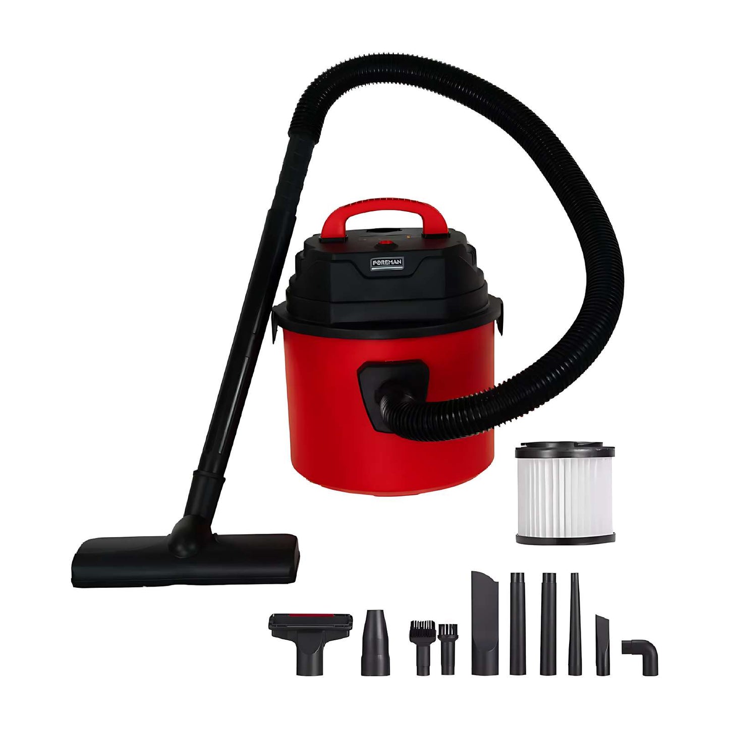 Aspiradora Foreman 10 Lítros para Sólidos y Líquidos Roja FOTIGG10L