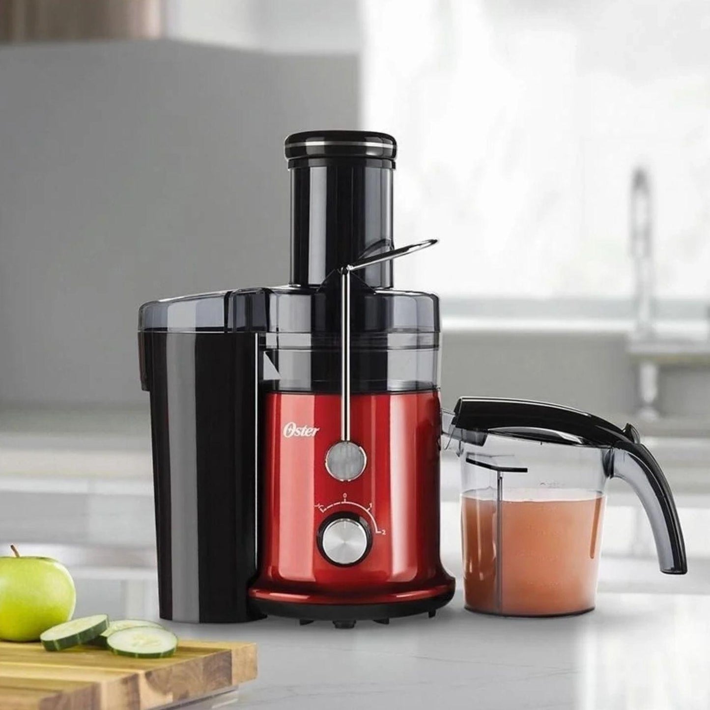 Extractor de Jugos Oster con Boca Ancha Rojo FPSTJE320R