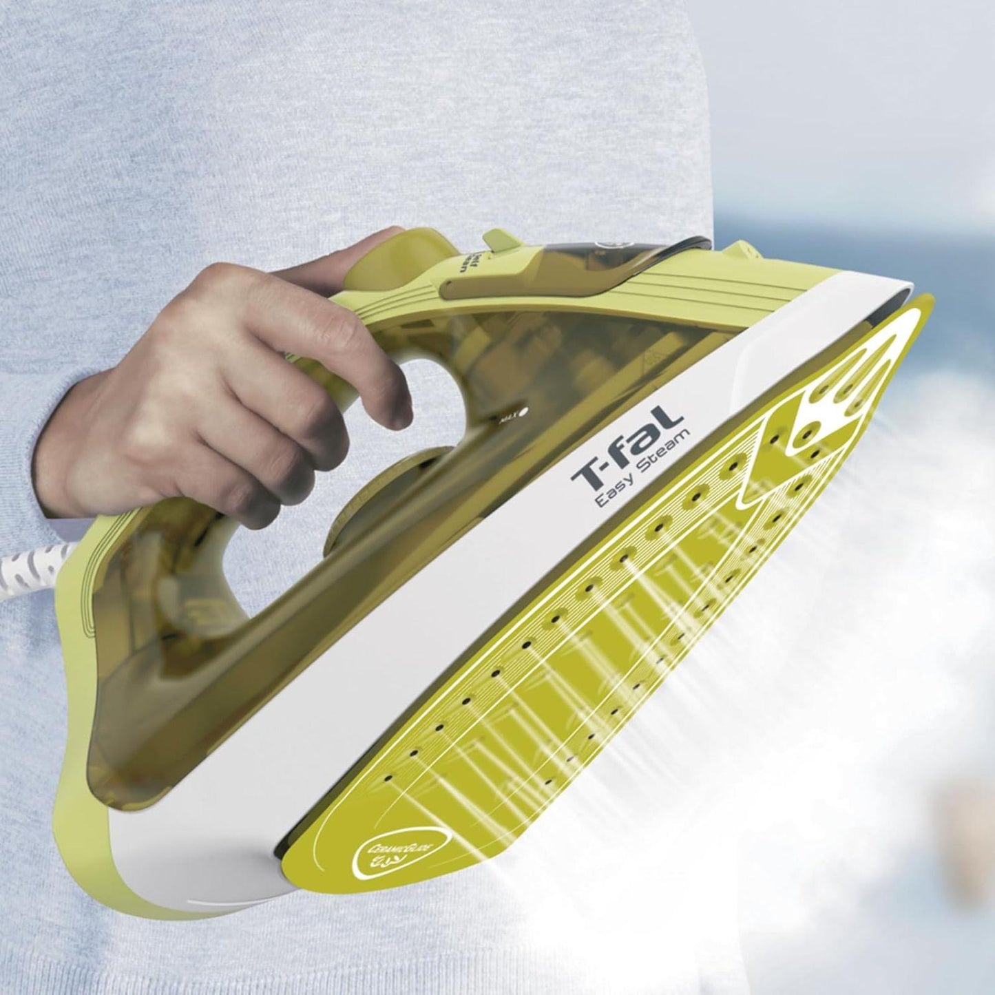 Plancha de Vapor Antiadherente Easy Steam Verde T-fal FV1952X0