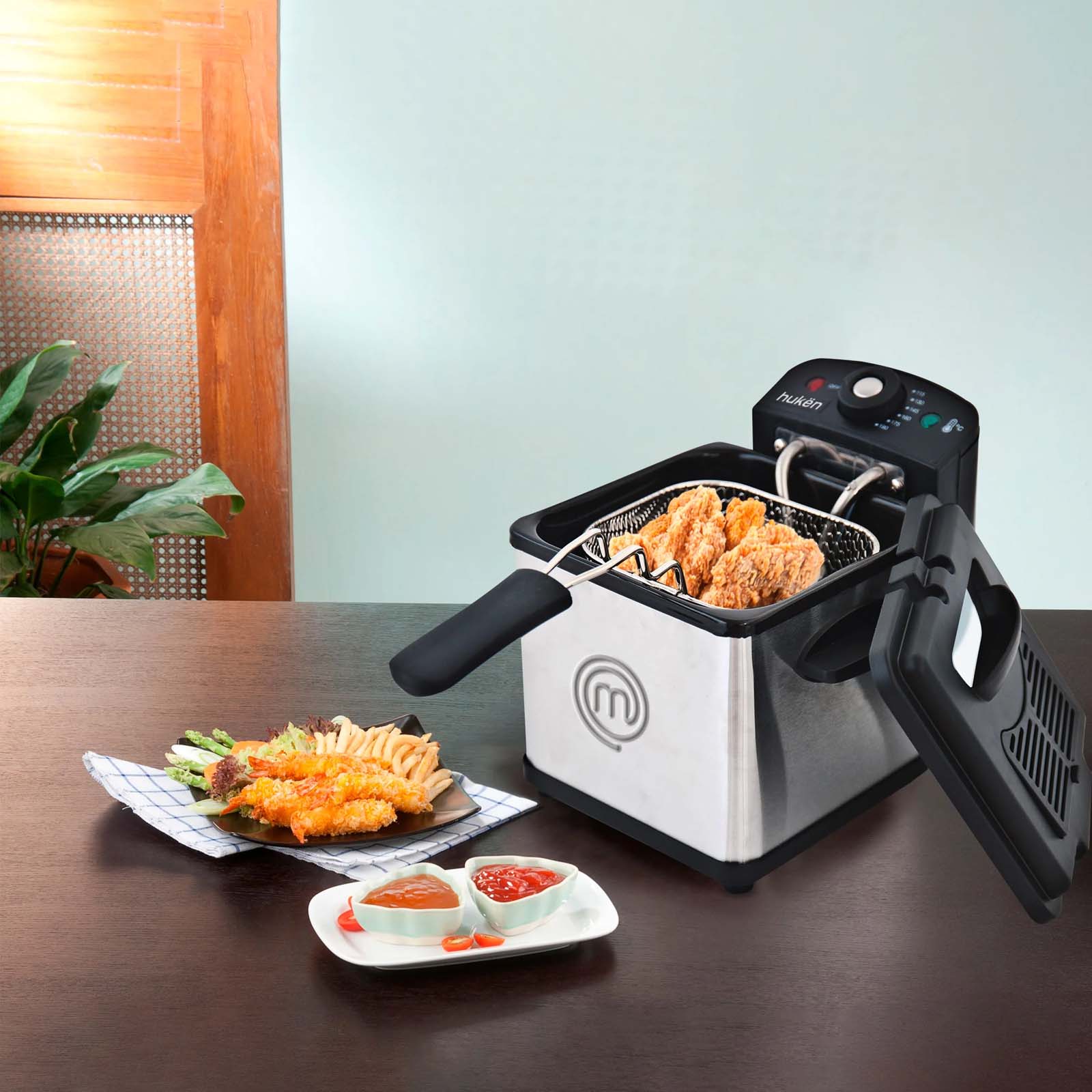 Freidora de Aceite Master Chef Flash Fry 1.5 Litros MK-DF-1SS – Mega Audio