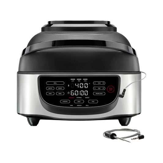 Freidora de Aire Chefman con Parrilla Eléctrica Interior RJ38-AFG-7TP