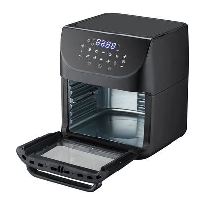 Freidora de Aire Multifuncional MasterChef 12 Litros Negro MK-AFO-12DT