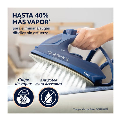 Plancha de Vapor Oster AeroGlide Plus Azul GCSTAC7401