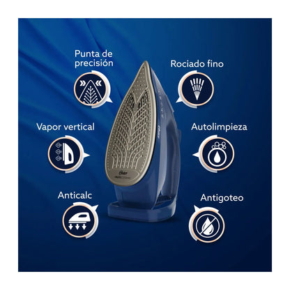 Plancha de Vapor Oster AeroGlide Plus Azul GCSTAC7401