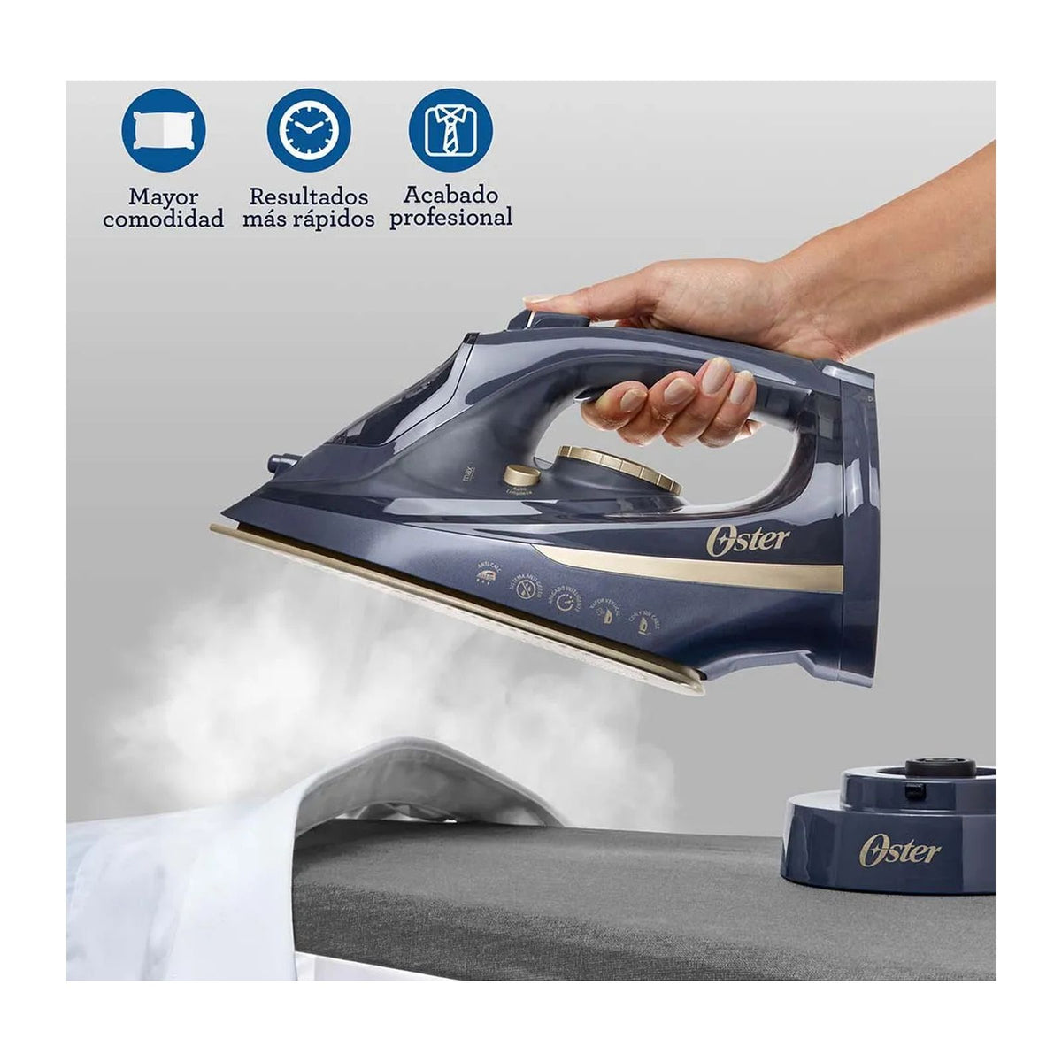 Plancha de Vapor Oster Recargable 2 en 1 Azul GCSTCC5000