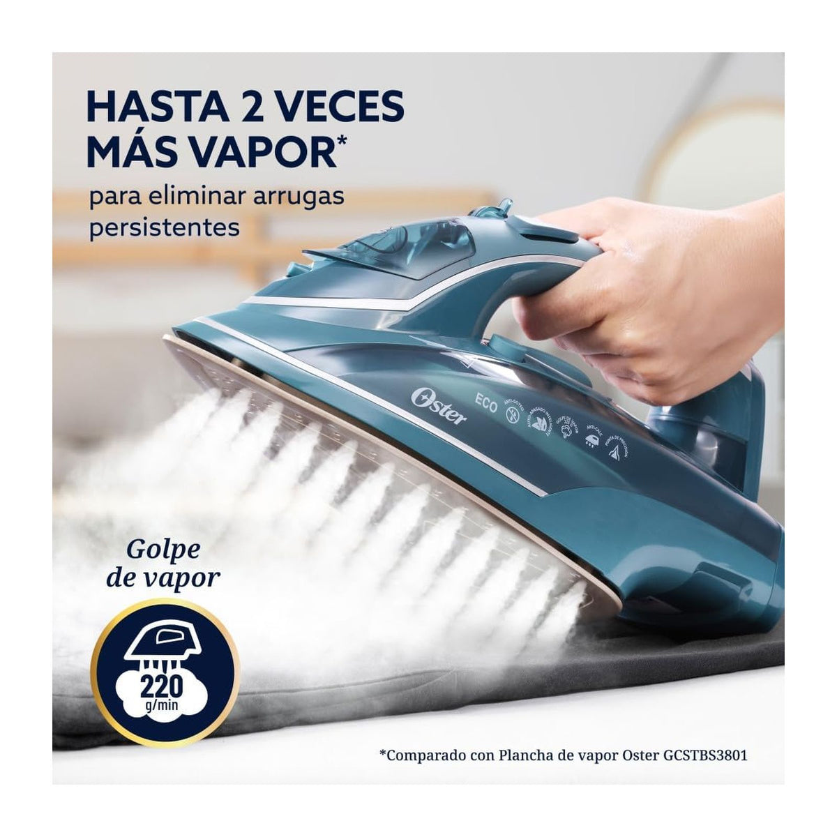 Plancha de Vapor Oster Diamond Steam Verde GCSTDPA8002