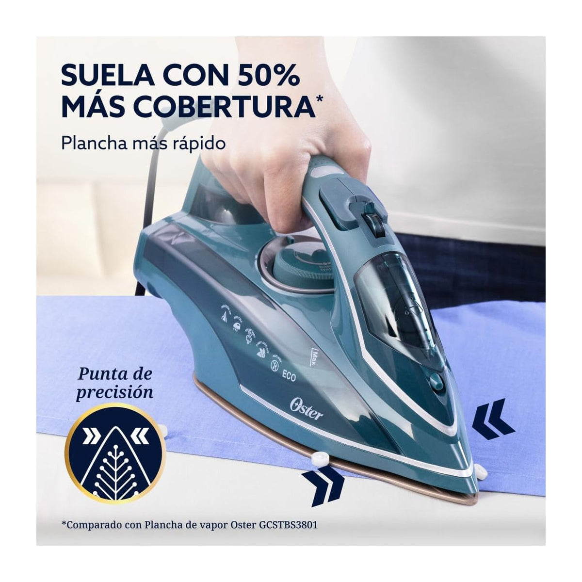 Plancha de Vapor Oster Diamond Steam Verde GCSTDPA8002