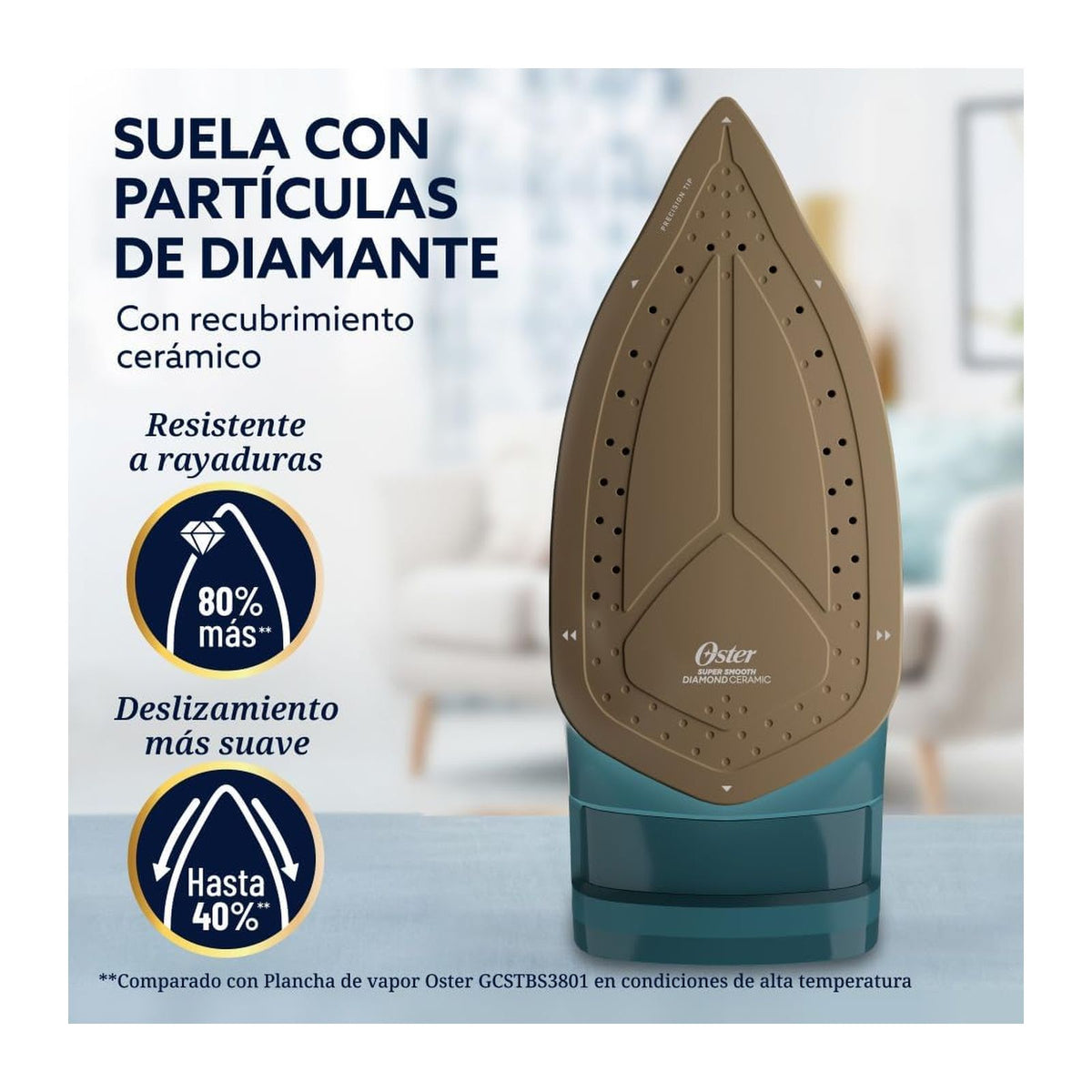 Plancha de Vapor Oster Diamond Steam Verde GCSTDPA8002