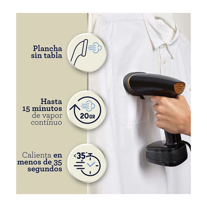 Plancha Vaporizador Oster Plegable Negro GCSTFS300