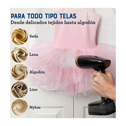 Plancha Vaporizador Oster Plegable Negro GCSTFS300