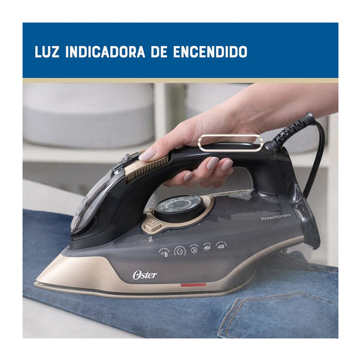 Plancha de Vapor Oster Pressxpress Negra GCSTPX9000B