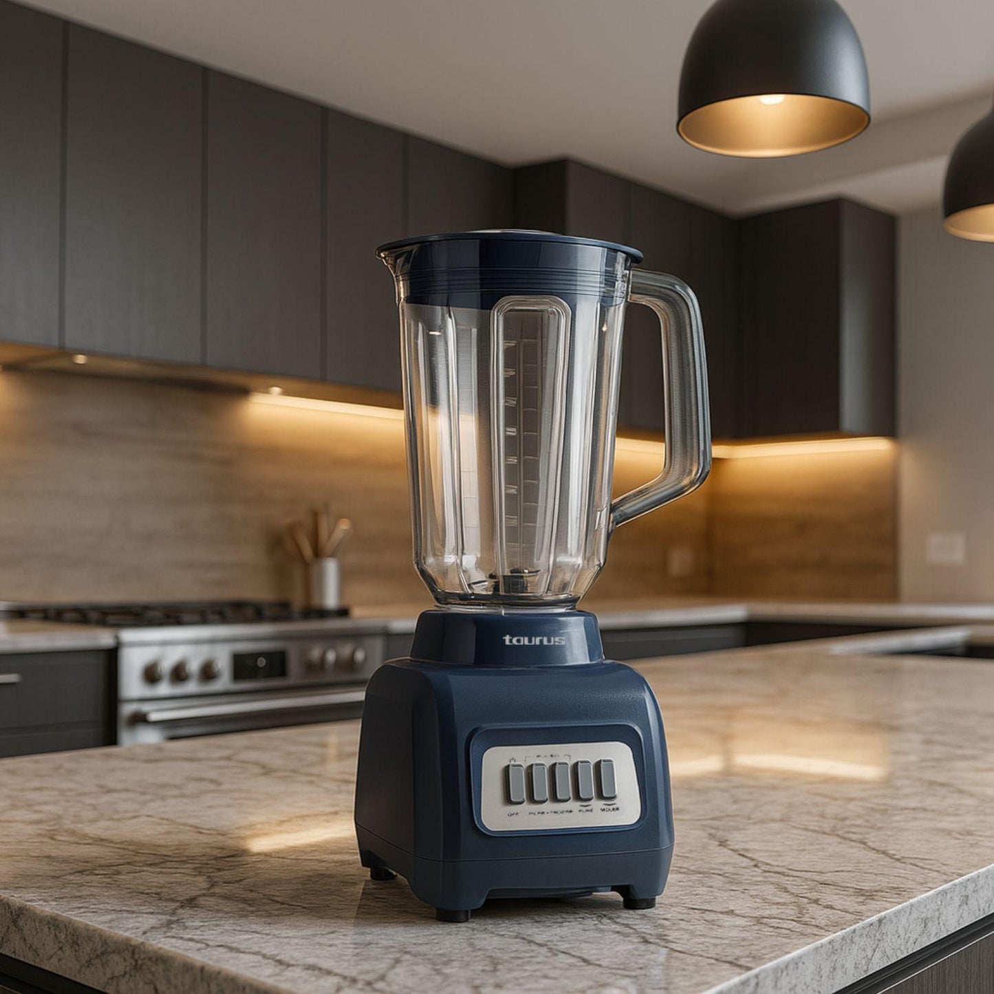 Licuadora Taurus Granite Vaso de Vidrio 1.8 Litros Azul