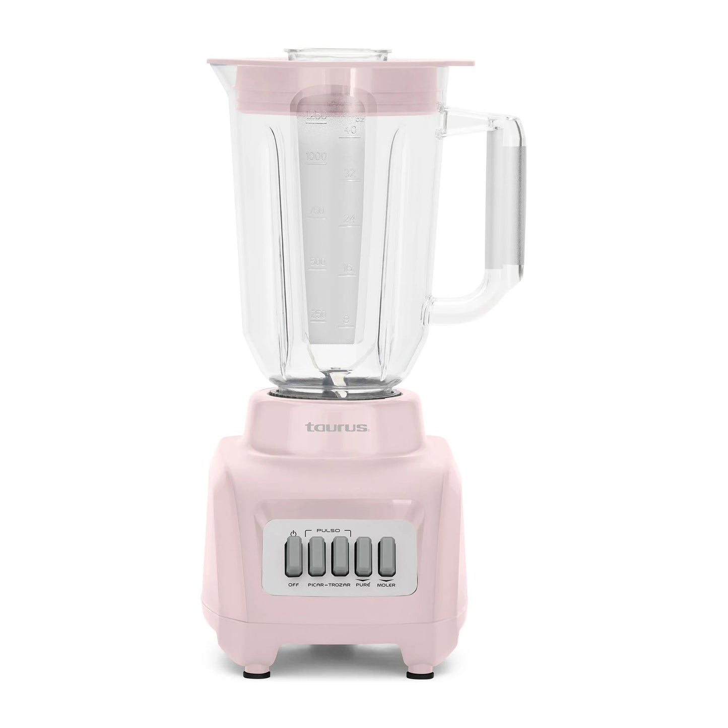Licuadora Taurus Haley Ribbon Vaso de Plástico 1.25 Litros Rosa