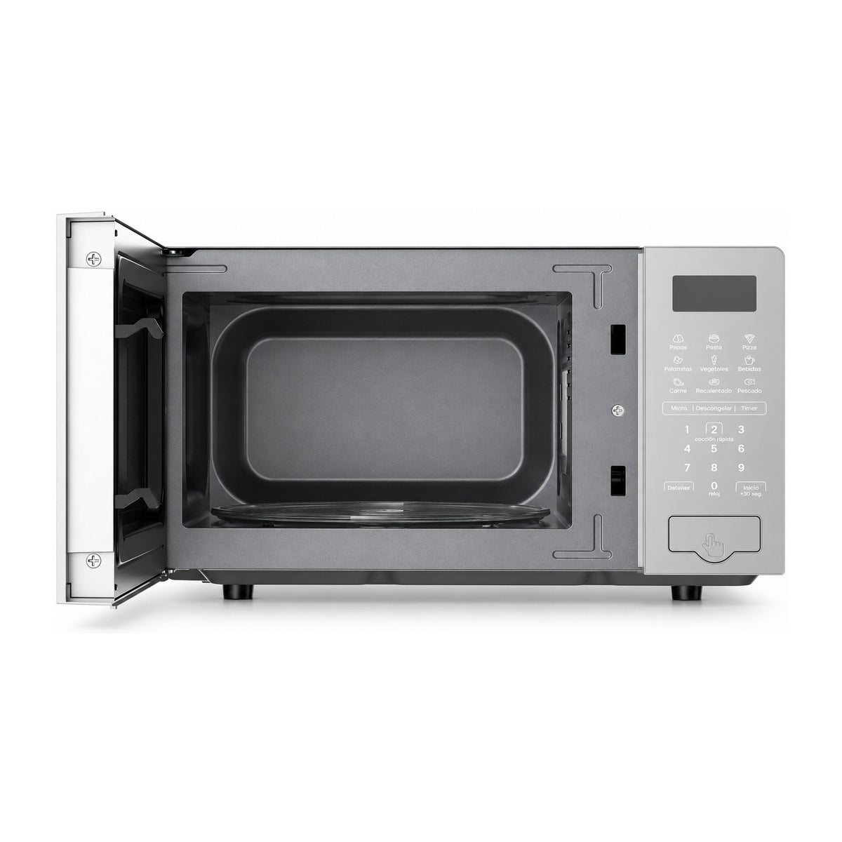 Horno de Microondas Mabe 0.7 Pies Cúbicos Gris HMM07SBW