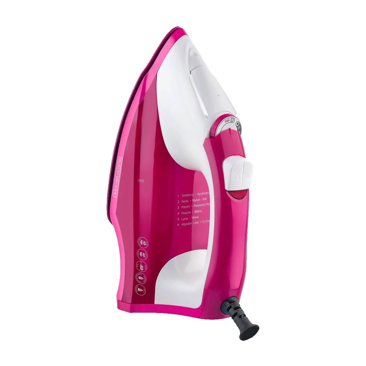 Plancha de Vapor Black+Decker Rosa Light 'N Easy IR1850