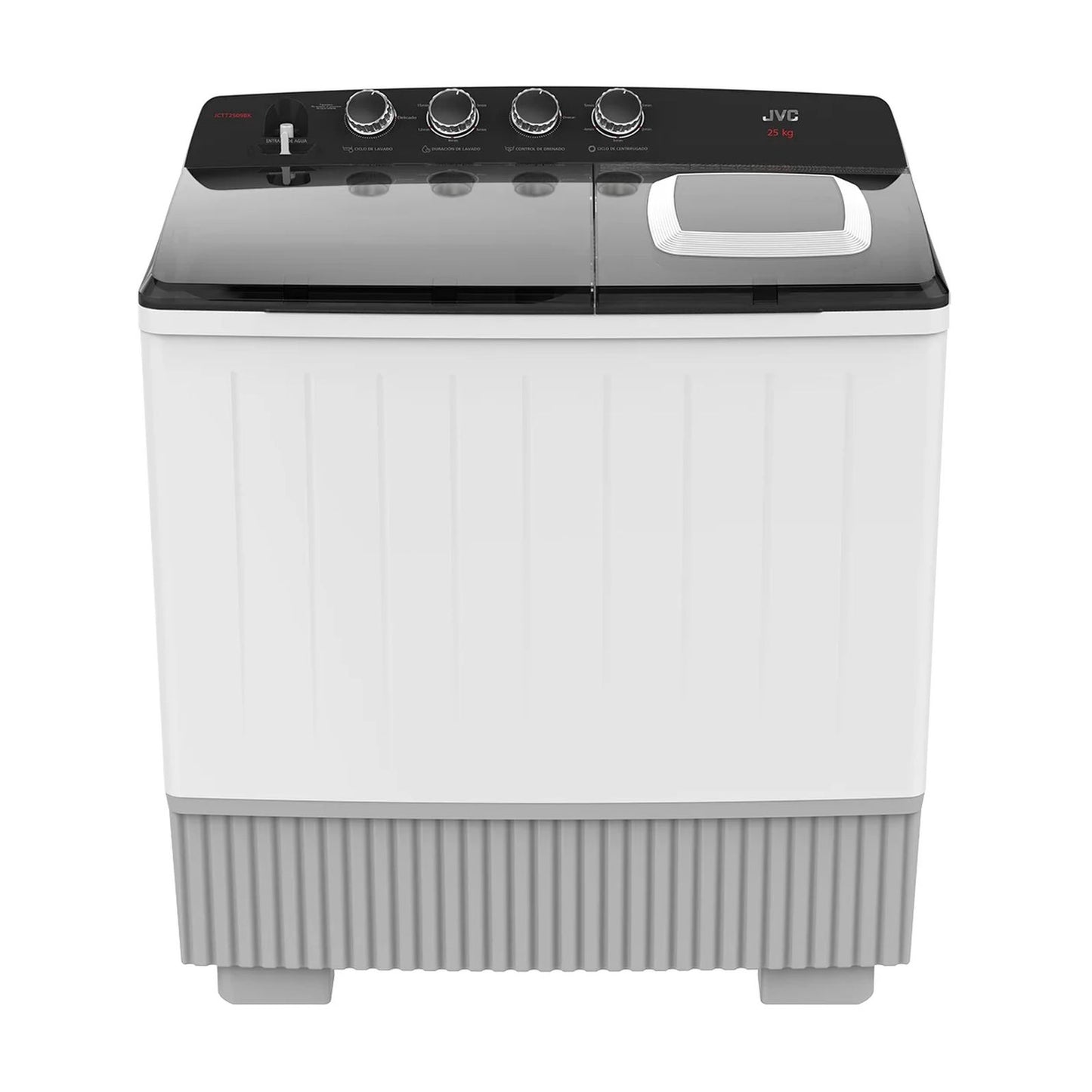 Lavadora JVC 25 Kilos Doble Tina Blanca JCTT2509BK