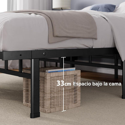Base de Cama de Metal Zinus Justin Individual