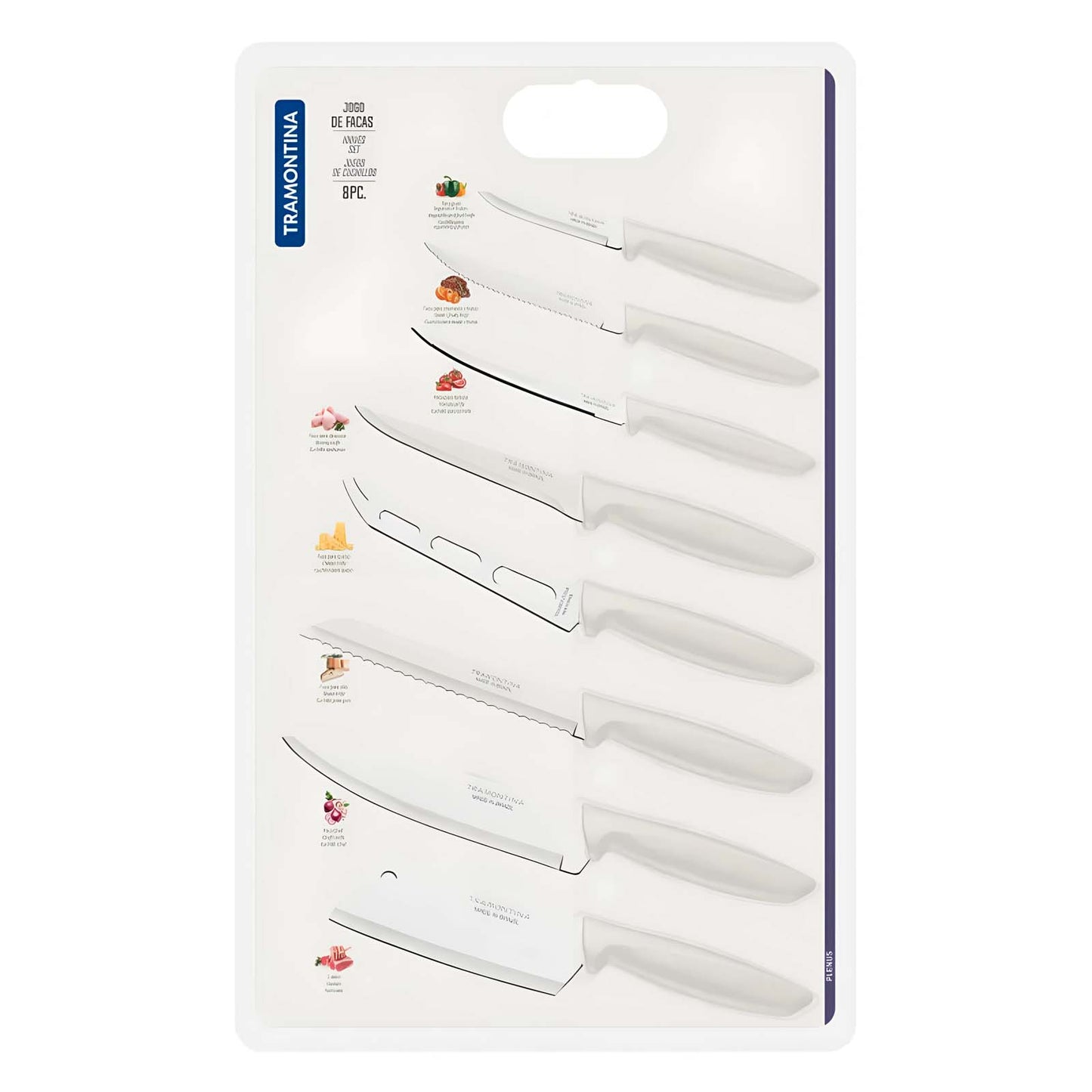 Juego de Cuchillos Plenus Tramontina 8 Piezas 23498-332