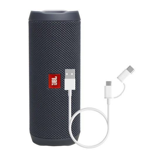 Bocina JBL Flip Essential Gris + Cable 2 en 1 Mi