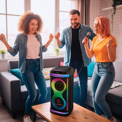 Bocina Bluetooth Kaiser 6.5 Pulgadas Negra KSF-8022