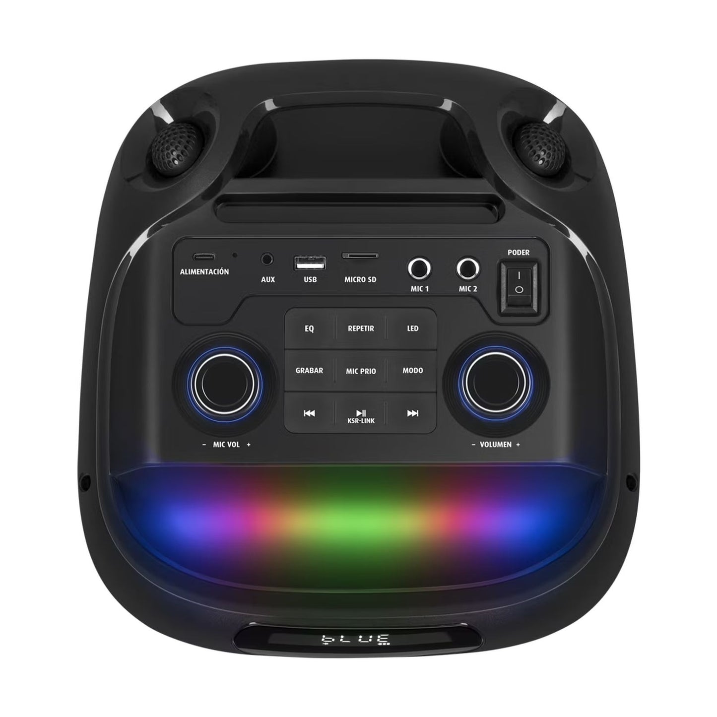 Bocina Bluetooth Kaiser 8 Pulgadas Negra KSF-8024