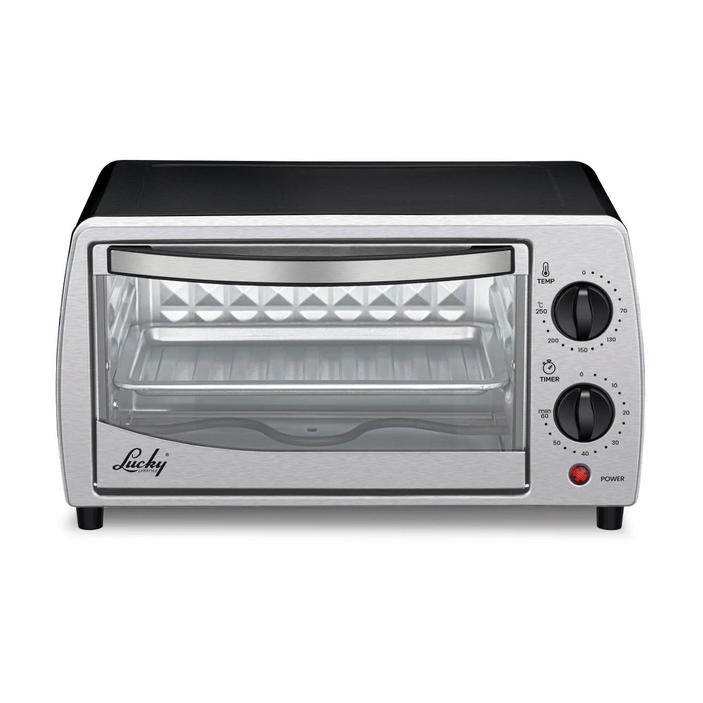 Horno Eléctrico Lucky Küki Negro 10 Litros