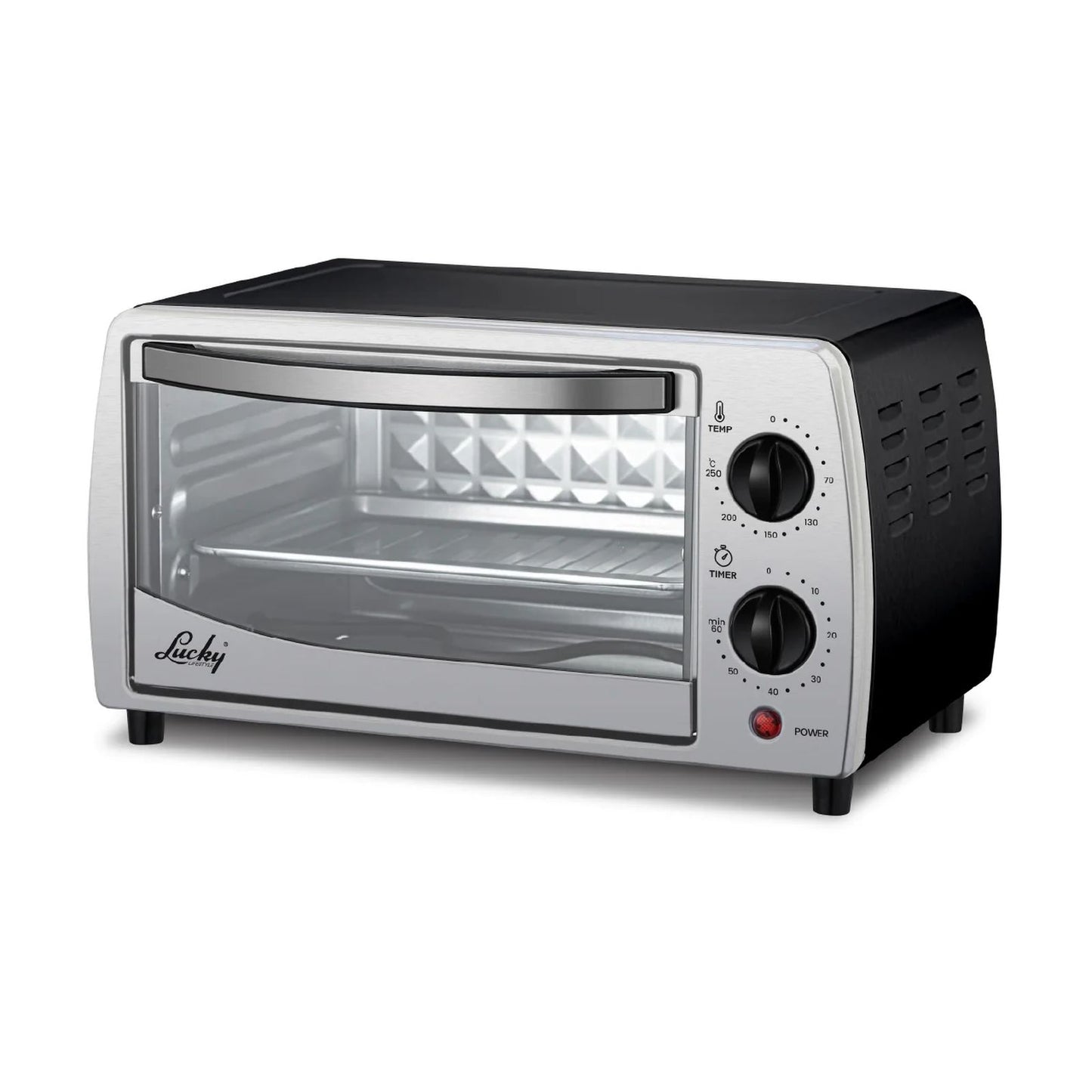 Horno Eléctrico Lucky Küki Negro 10 Litros
