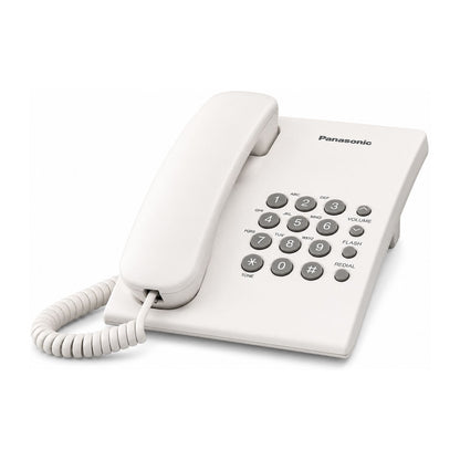 Teléfono Alámbrico Panasonic Blanco KX-TS500