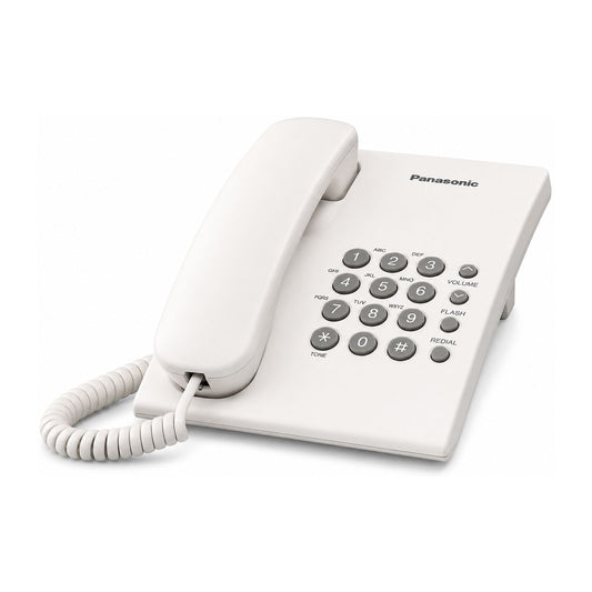 Teléfono Alámbrico Panasonic Blanco KX-TS500