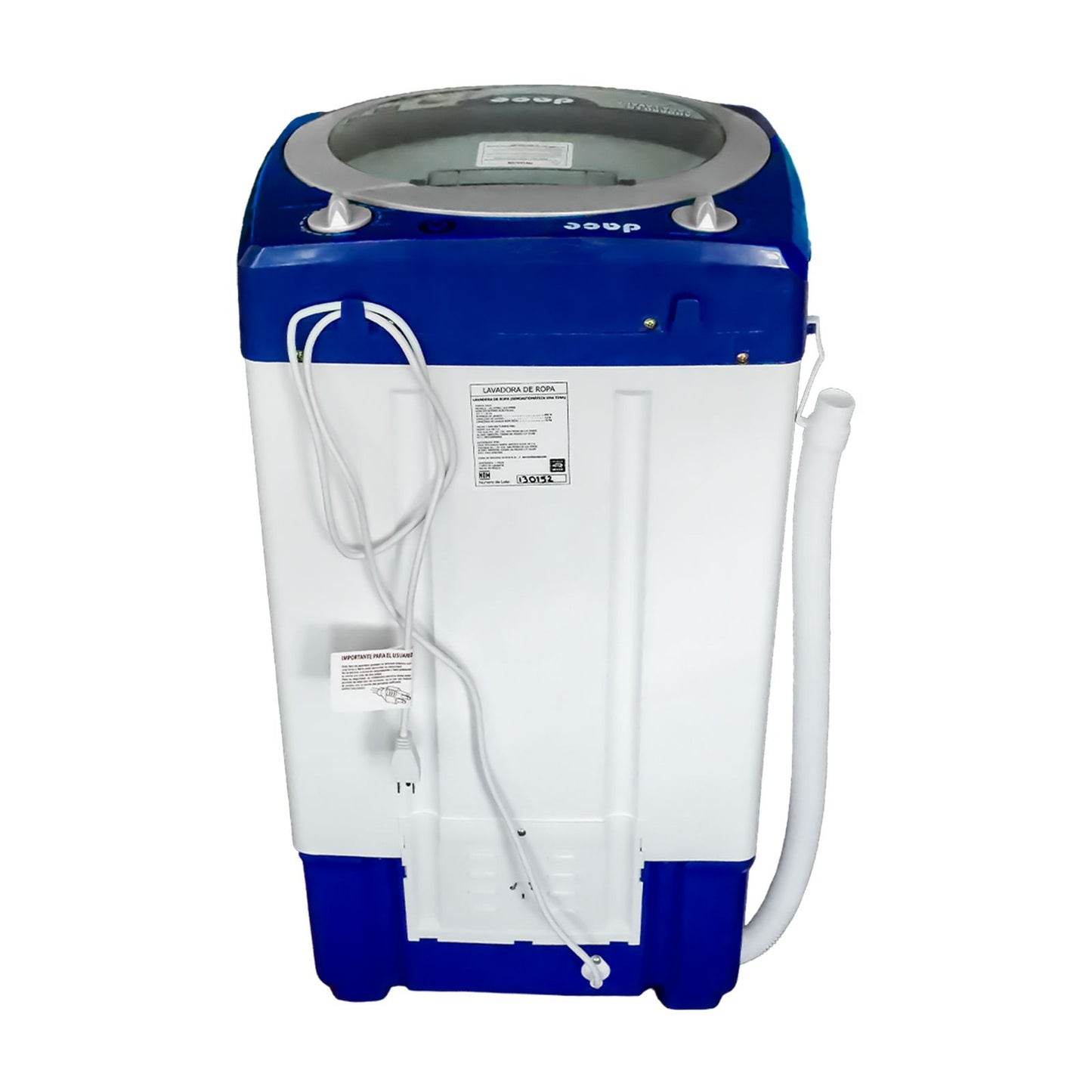 Lavadora Compacta Dace 12 Kilos Blanca LA121PPBA