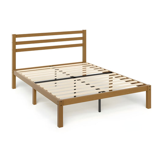 Base de Cama de Bambú Zinus Leah Matrimonial con Cabecera