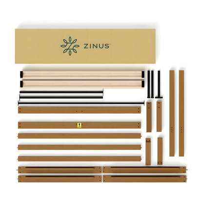 Base de Cama de Bambú Zinus Leah Matrimonial con Cabecera