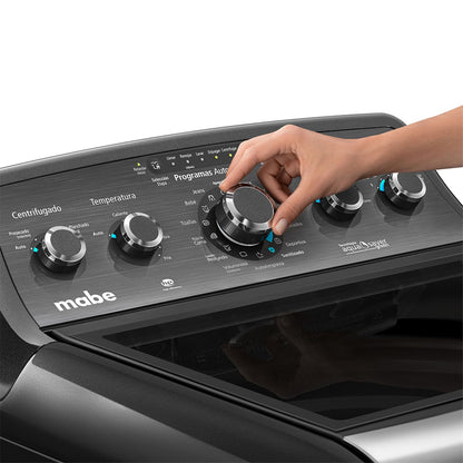 Lavadora Automática Mabe 24 Kilos Carga Superior Negra LMA74215WDAB1