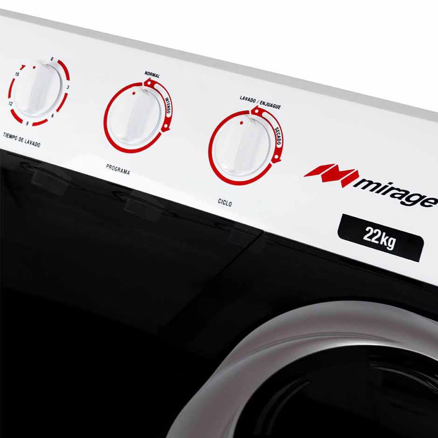 Lavadora Mirage 22 Kilos Doble Tina Blanca LMS022M