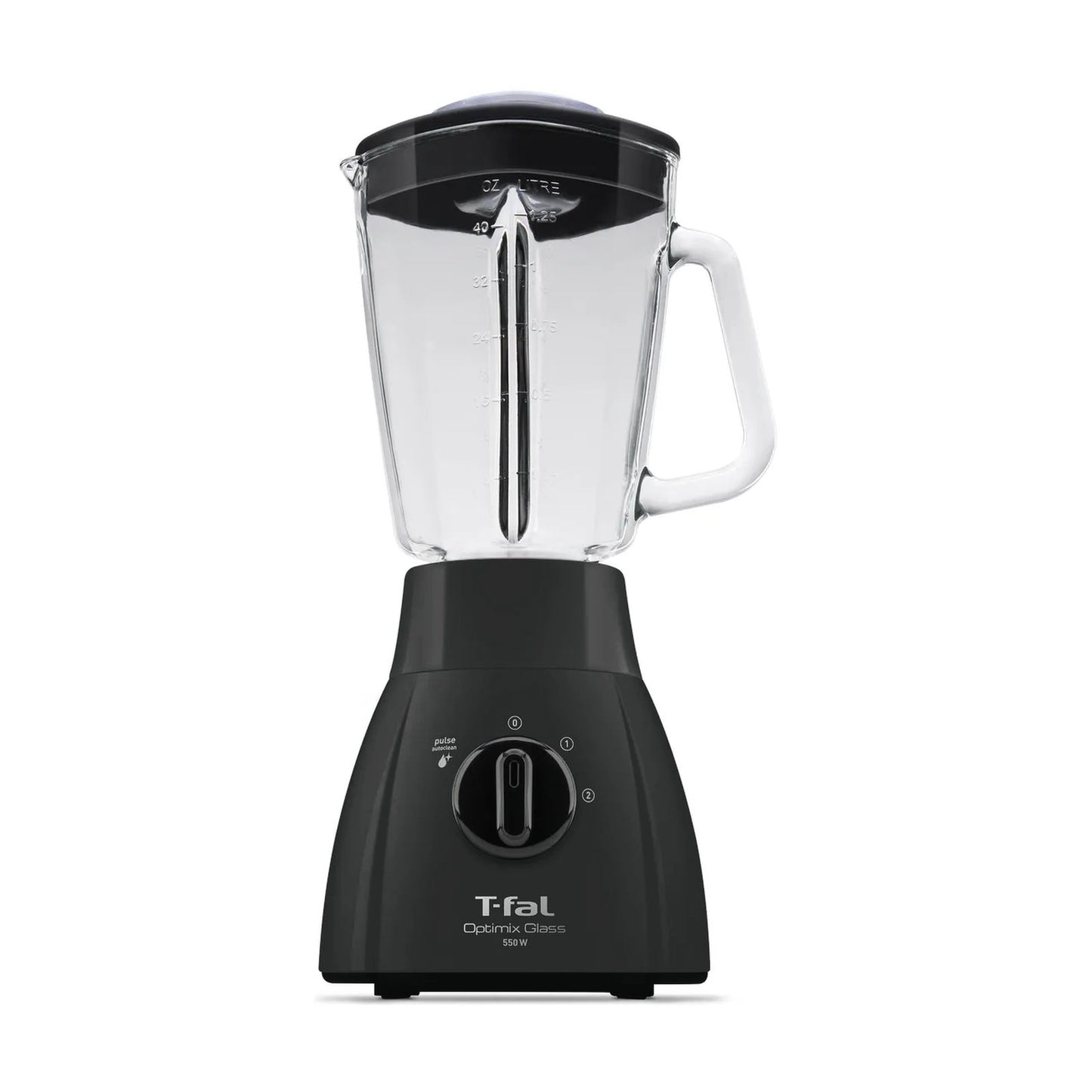 Licuadora T-fal Optimix Glass Vaso de Vidrio 1.25 Litros Negra LN2788X0