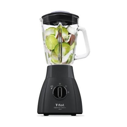 Licuadora T-fal Optimix Glass Vaso de Vidrio 1.25 Litros Negra LN2788X0
