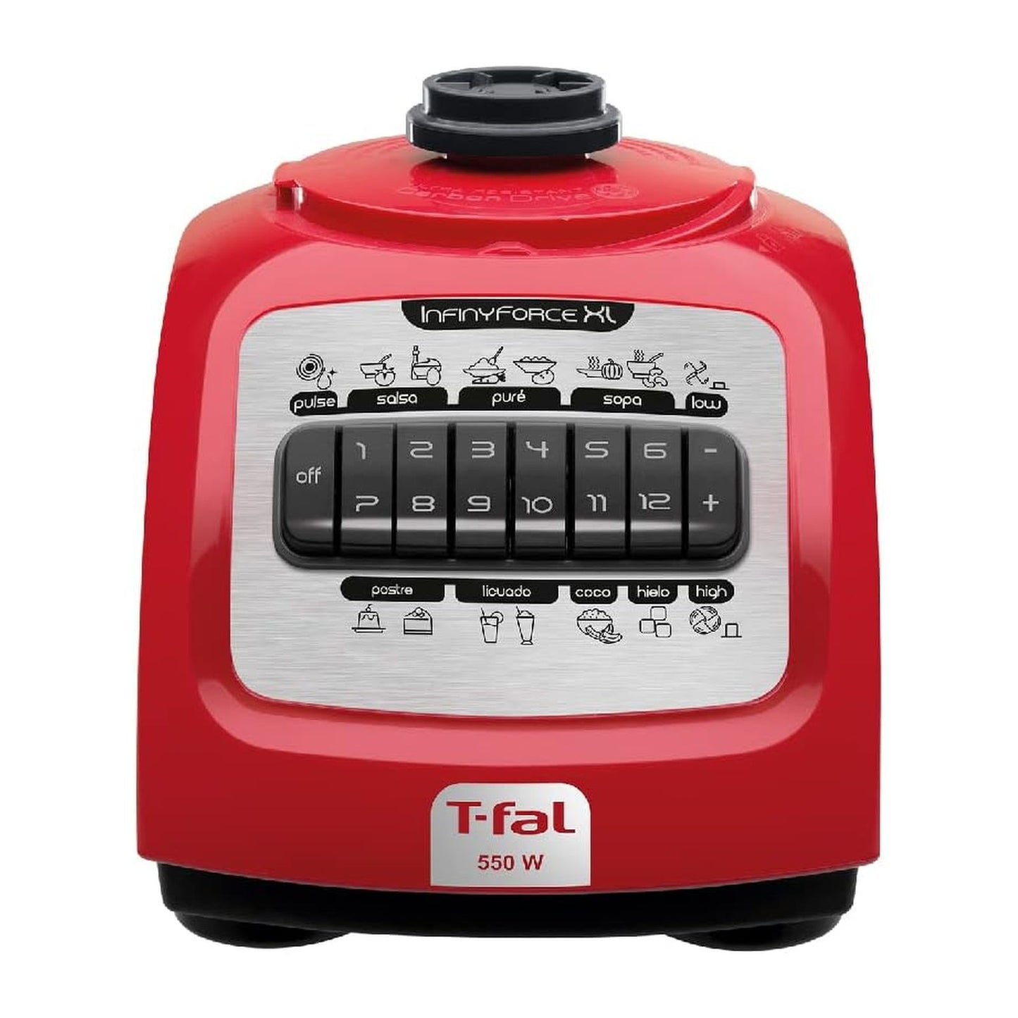 Licuadora T-fal Infinyforce XL Vaso de Vidrio 2.2 Litros Roja LN8121MX