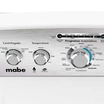 Lavadora Automática Mabe 22 Kilos Blanca con Agitador LMA72215CBAB0