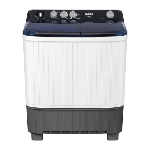 Lavadora Semi Automática Mabe 18 Kilos Doble Tina Blanca LMDX8124HBAB0