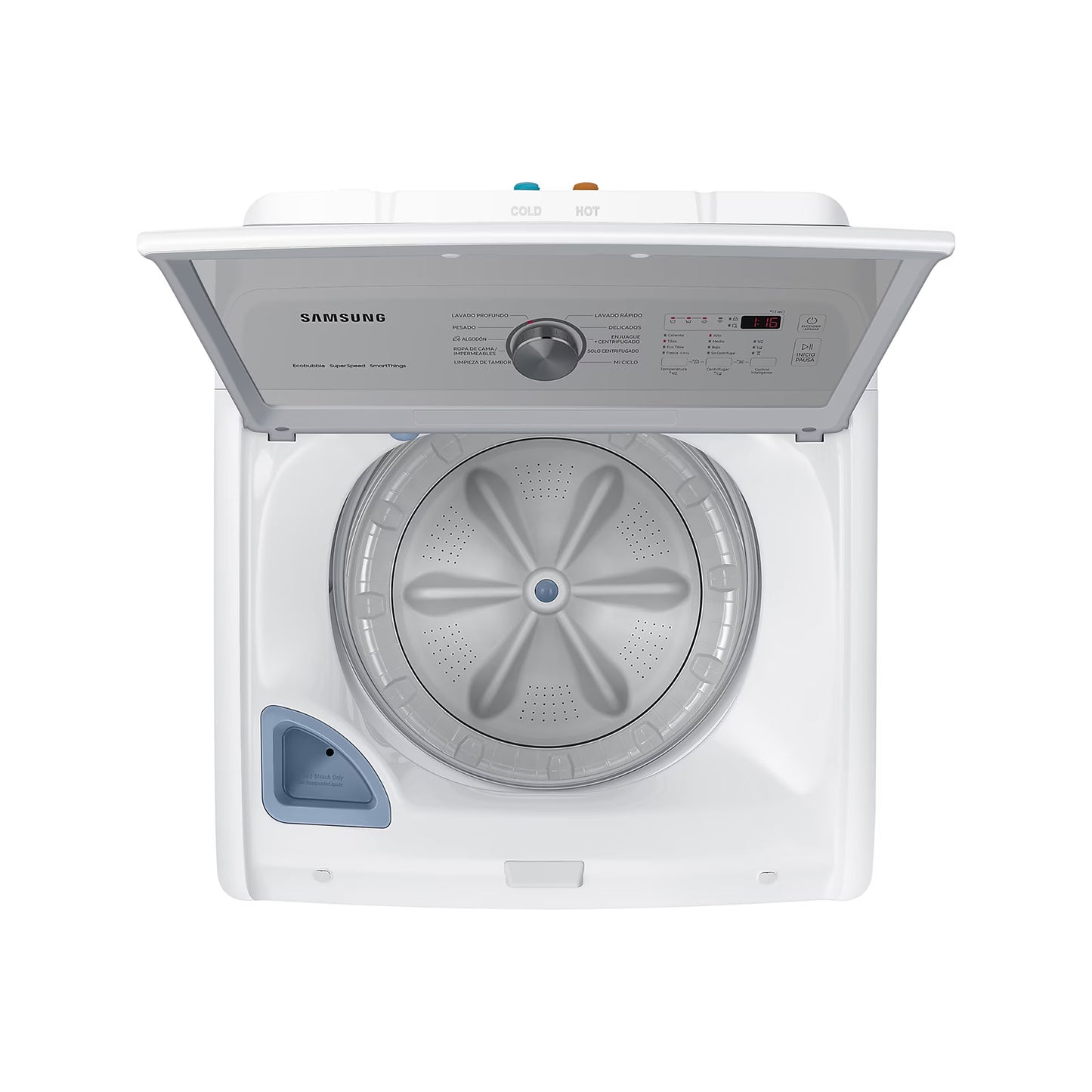 Lavadora Automática Samsung 23 Kilos Carga Superior Blanca WA23C3553GW