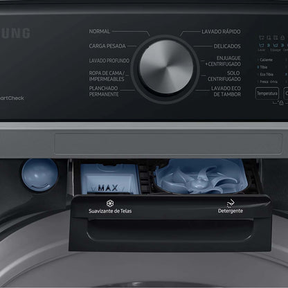 Lavadora Samsung 22 Kilos Digital Inverter Carga Superior WA22B3554GV