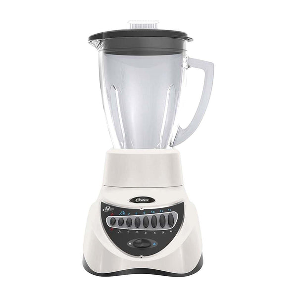 Licuadora Oster Vaso de Vidrio 1.5 Litros 12 Velocidades Blanco BLSTEG7805BLA