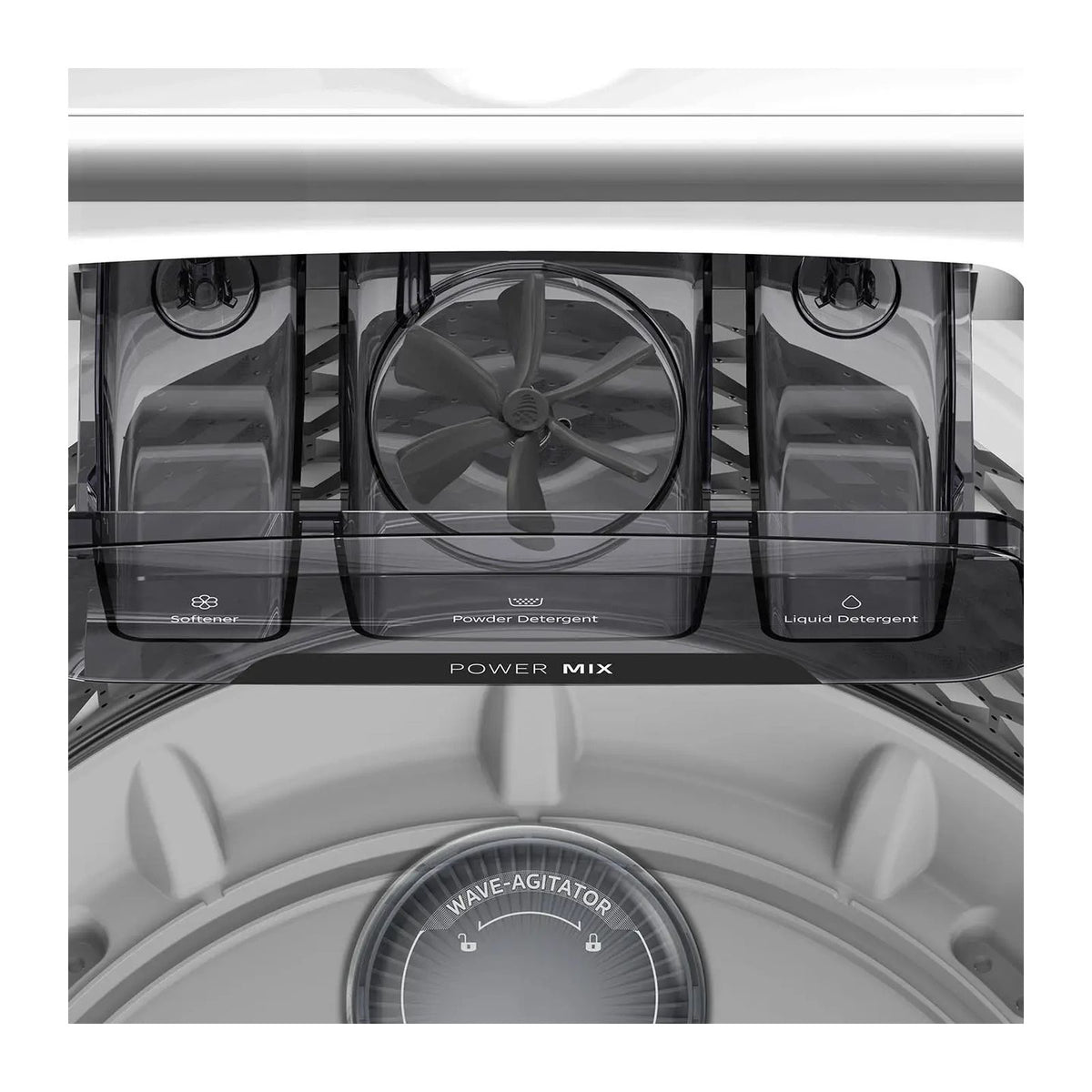 Lavadora Automática Midea 18 Kilos Carga Superior Blanca MA512W18AW