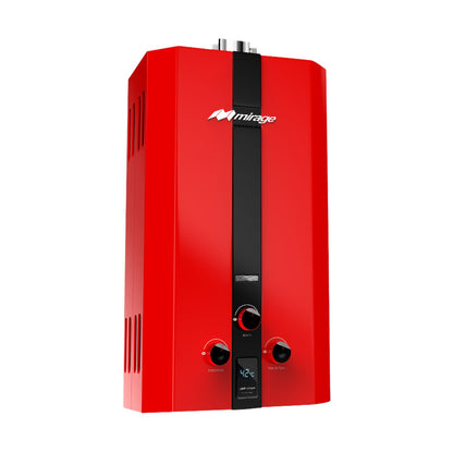 Boiler Calentador de Agua Mirage 1 Servicio Gas LP Rojo MBF06ZB