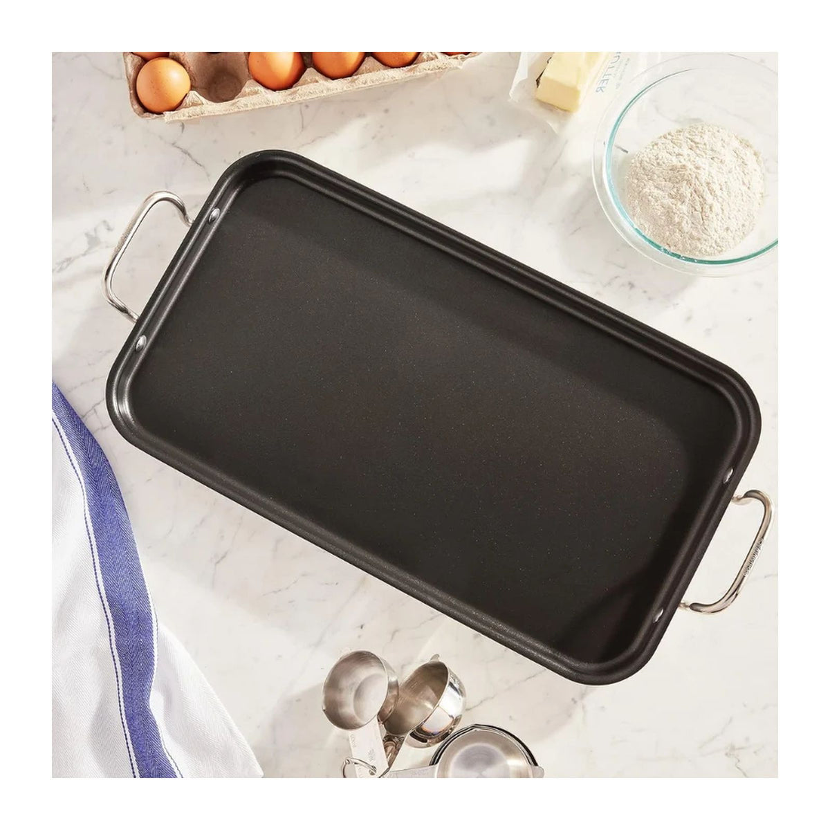 Plancha Doble Quemador Cuisinart Chef's Classic MCP45-25NSES