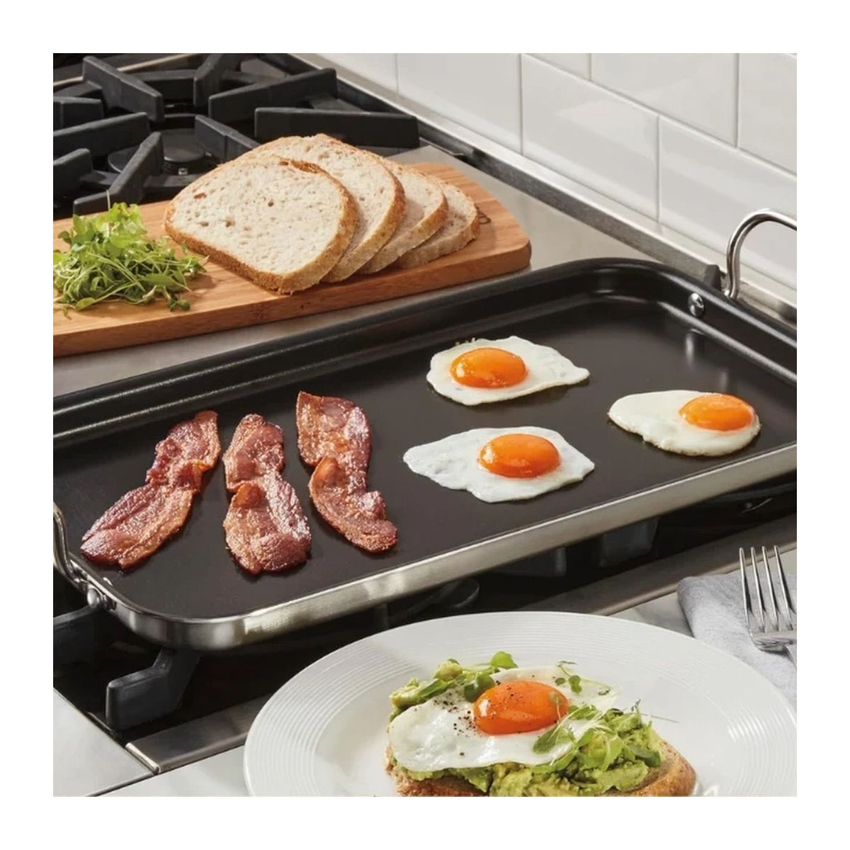 Plancha Doble Quemador Cuisinart Chef's Classic MCP45-25NSES