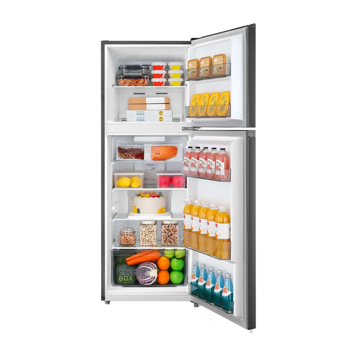 Refrigerador Midea 9 Pies Cúbicos Top Mount Inverter Quattro Negro MDRT346MTM28D