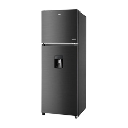 Refrigerador Midea 12 Pies Cúbicos Top Mount con Despachador Negro MDRT489MTM28W